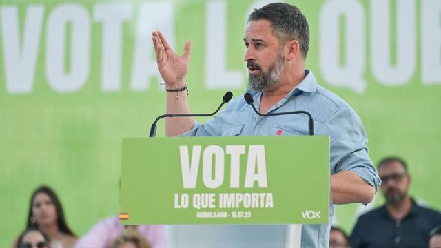 El presidente de Vox, Santiago Abascal.
