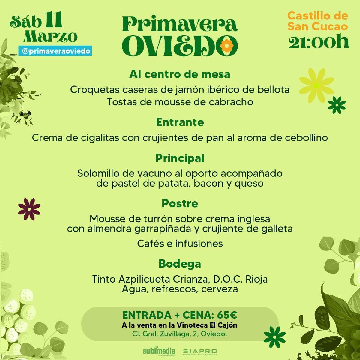 Cena primavera Oviedo