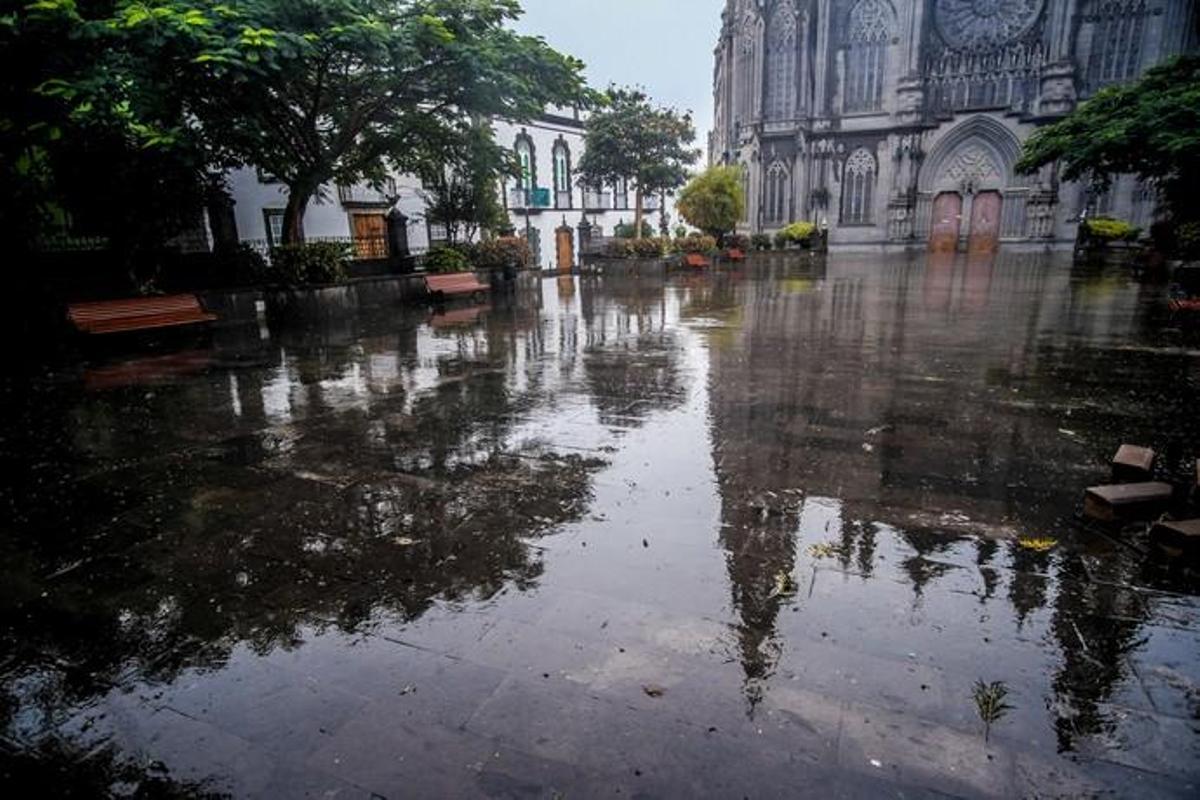 17-11-18. ARUCAS. LLUVIA ARUCAS.  FOTO: JOSÉ ...