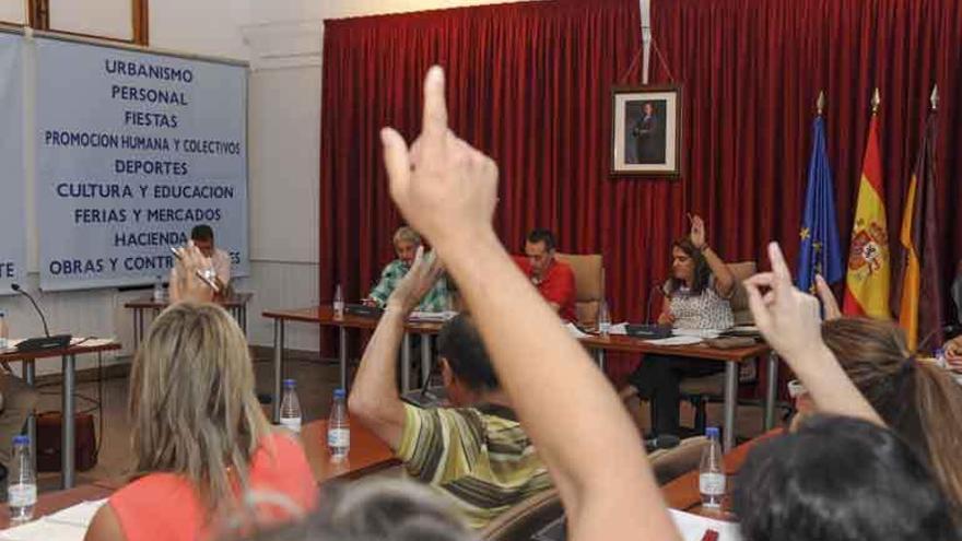 Pleno del Ayuntamiento de Benavente celebrado en julio.