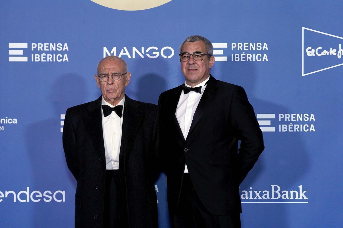 Jesús Prado, consejero de Prensa Ibérica, junto a su hijo, Jesús Javier Prado, gerente de ‘El Periódico de España’.