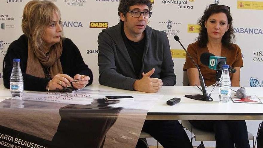 Nora Sola (dir. OUFF), Norberto López y Marta Belaustegui. // I. Osorio