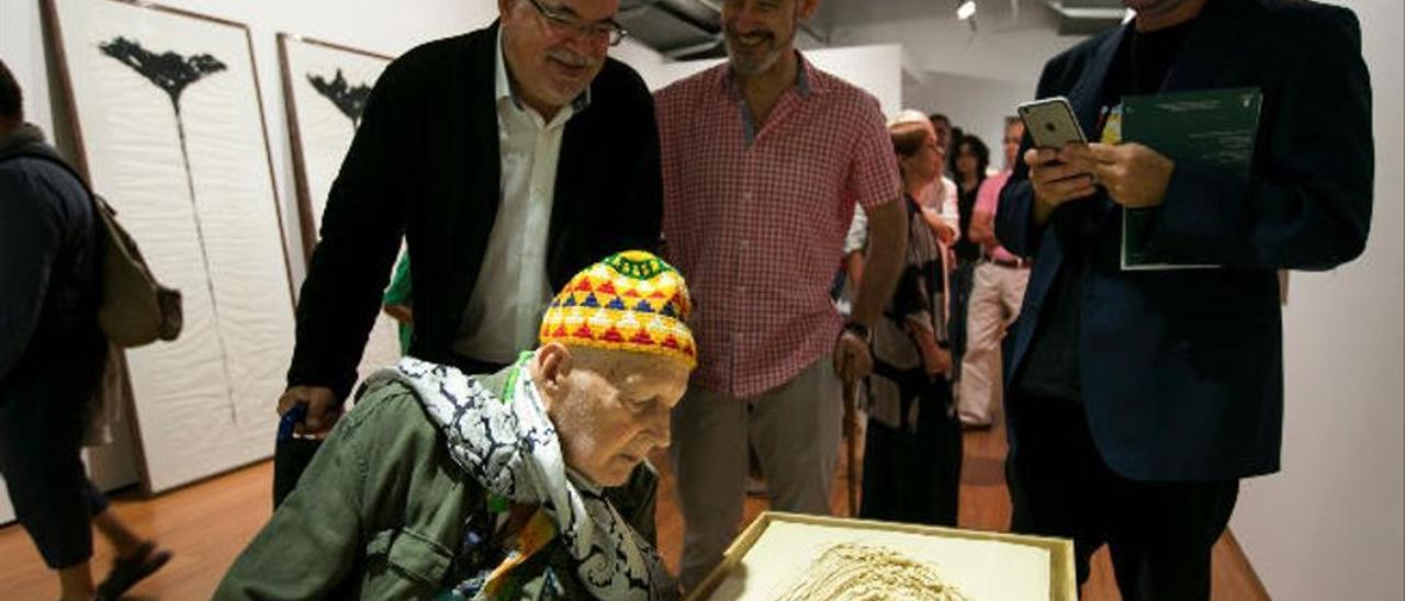 Hidalgo en 2016, junto a Orlando Britto y Carlos Astiarraga, en San Martín.