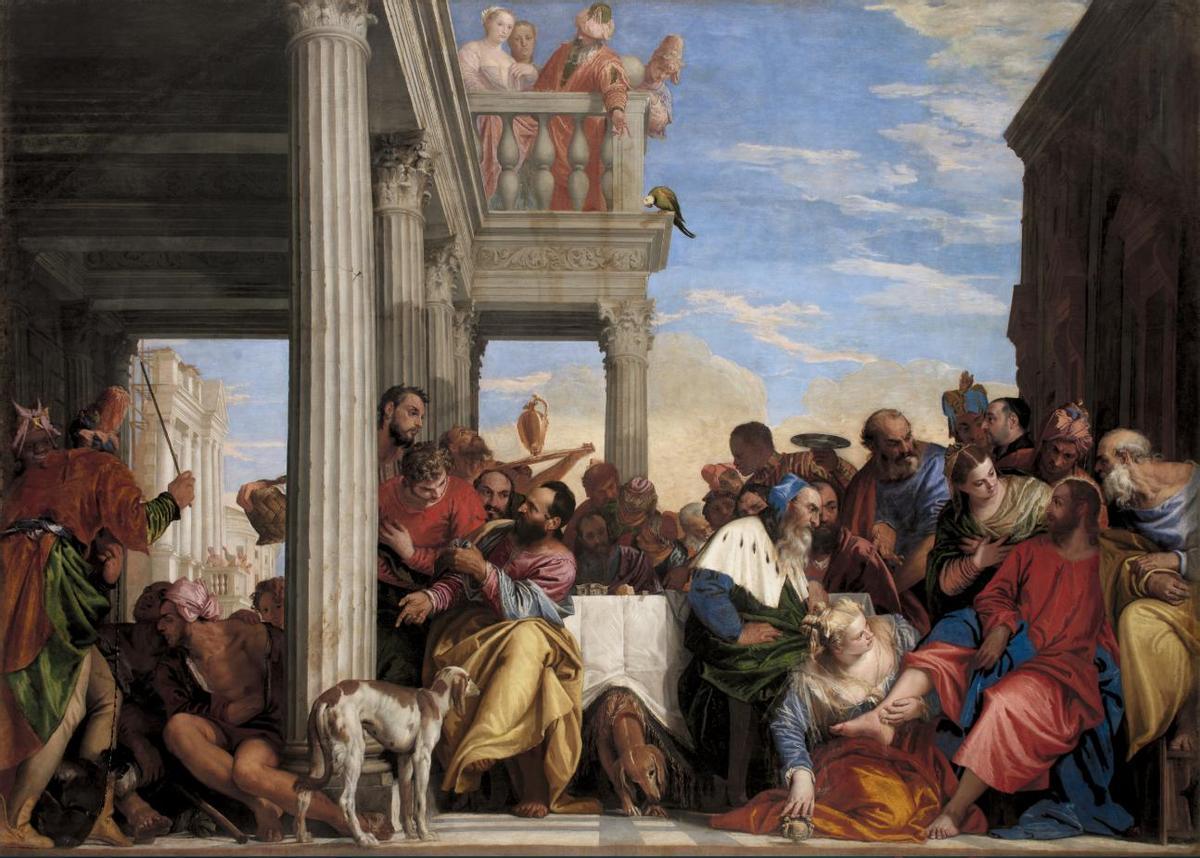 'La cena en casa de Simón', de Paolo Veronese (1556-60).