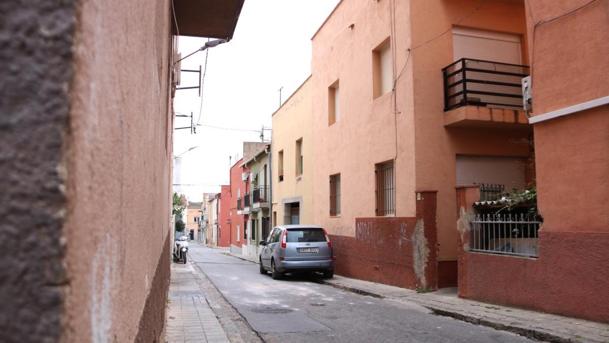 El carrer Marià Llavanera, un dels mes afectats pels talls de llum