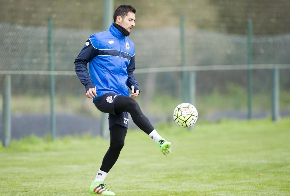 Entrenamiento en Abegondo sin Cani ni Germán Lux