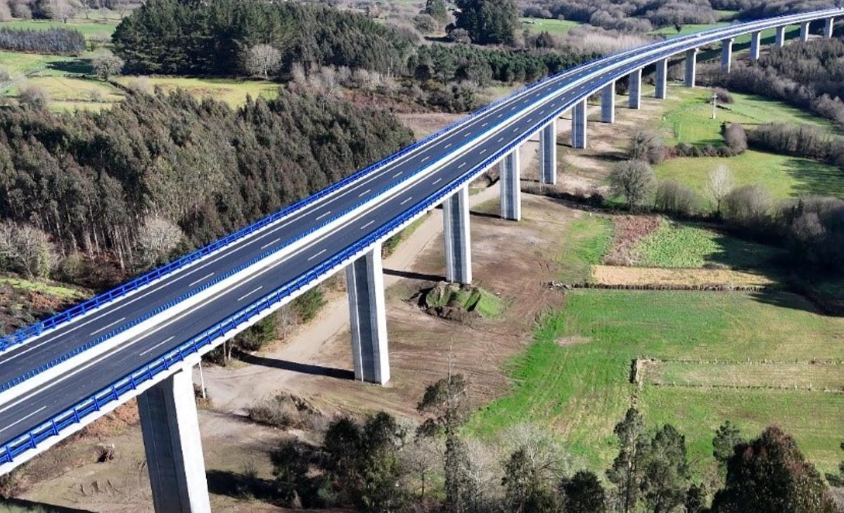 Viaducto del Pambre en la A-54