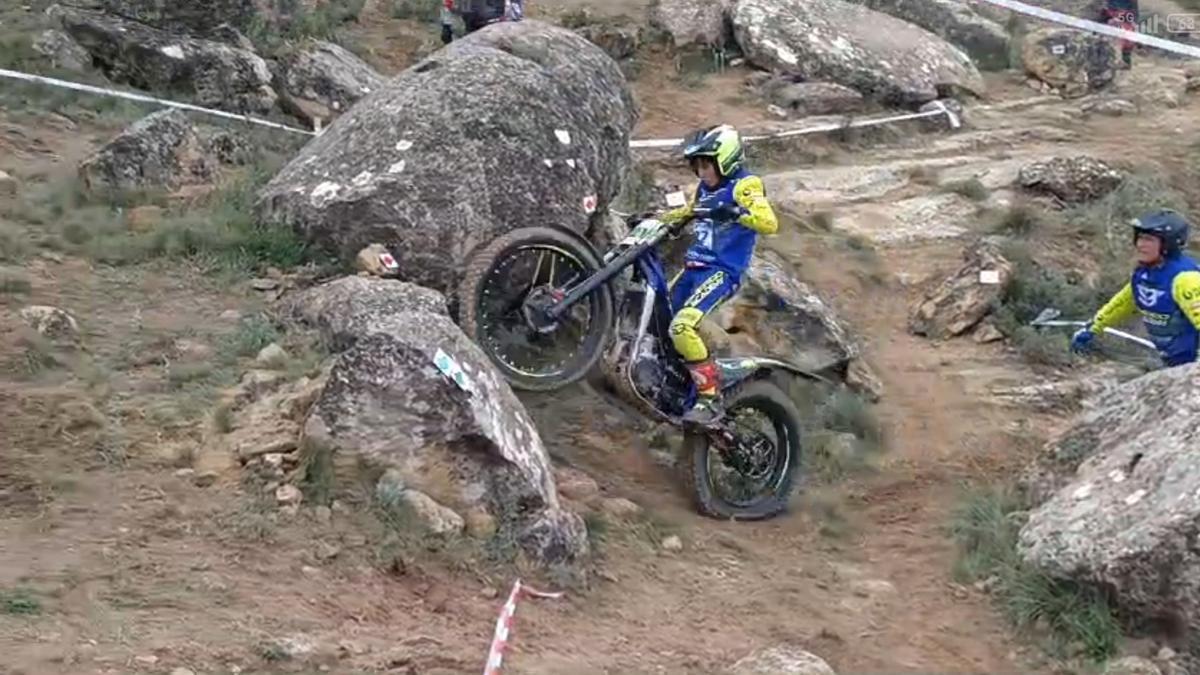 Un momento de la competición en Caspe.