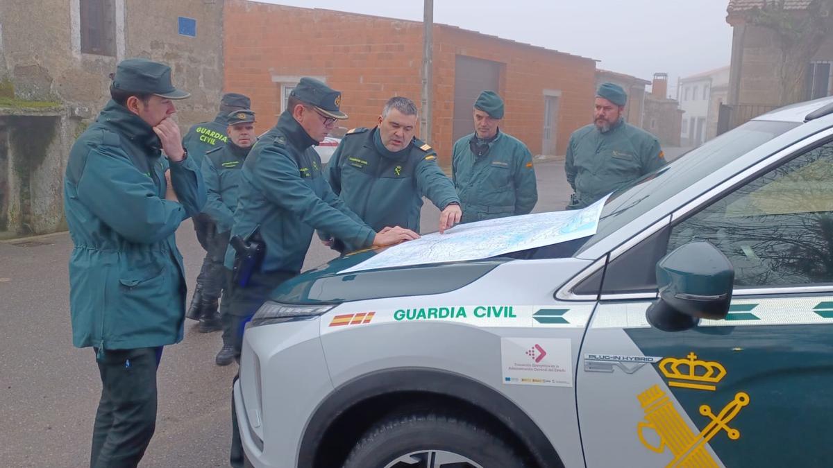 Búsqueda del desaparecido por parte de la Guardia Civil de Zamora