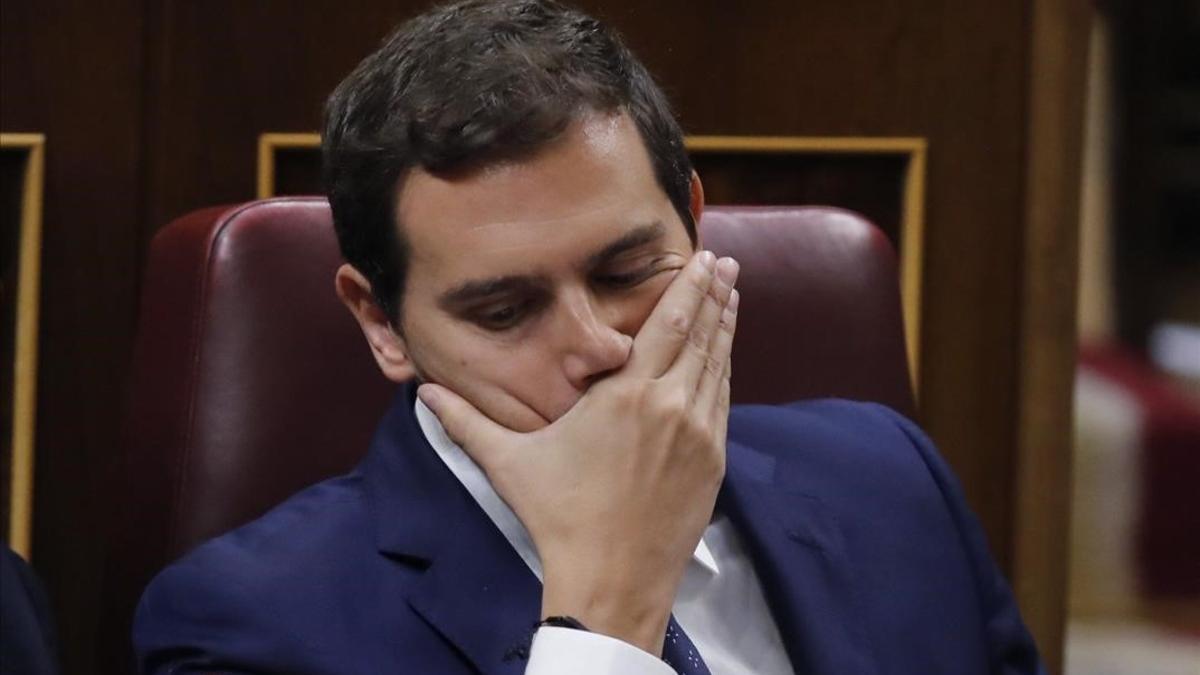 Albert Rivera, en el debate de investidura