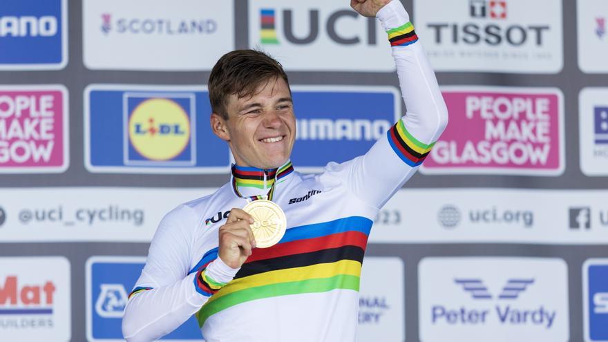 Campeonato del mundo de contrarreloj: Evenepoel se exhibe a dos semanas de la Vuelta