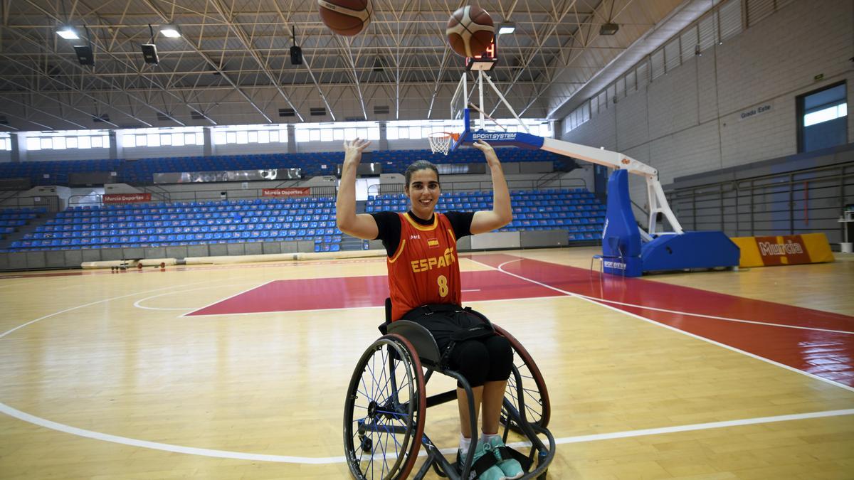 Beatriz Zudaire, con la camiseta de la selección española