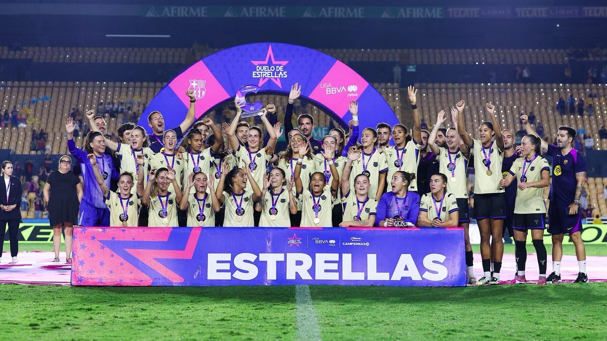 El Barça levantó el trofeo del Duelo de Estrellas