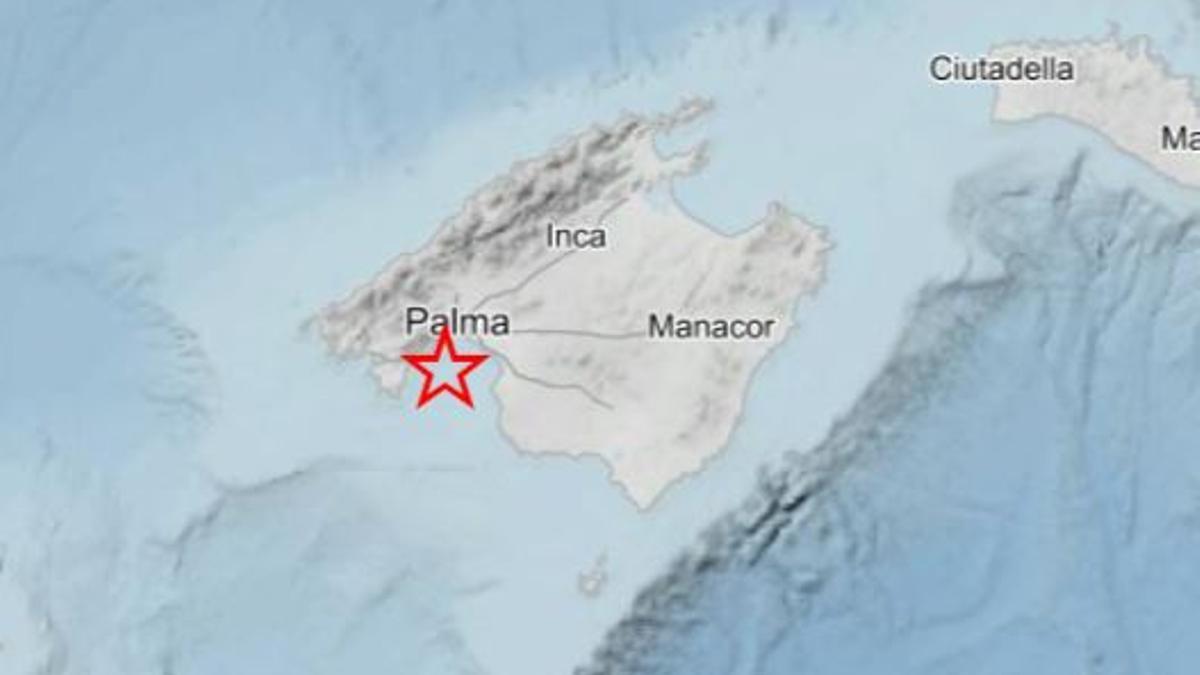 Se registra un terremoto en la bahía de Palma