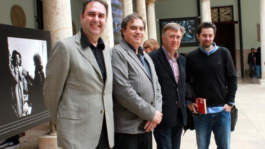 Enrique Viciano, Jordi Bosch (Endemol), Paco Escrivano (Minoria Absoluta) y Ramón Campos (Bambú).