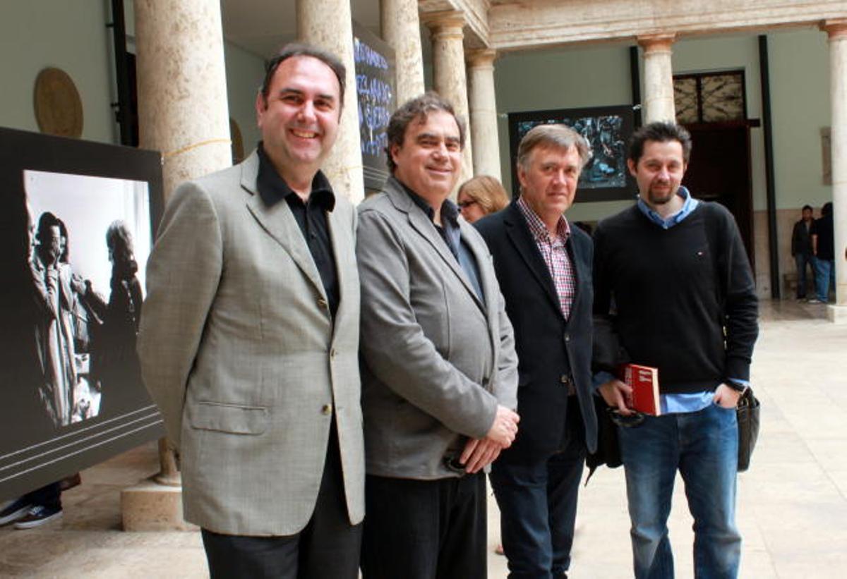 Enrique Viciano, Jordi Bosch (Endemol), Paco Escrivano (Minoria Absoluta) y Ramón Campos (Bambú).