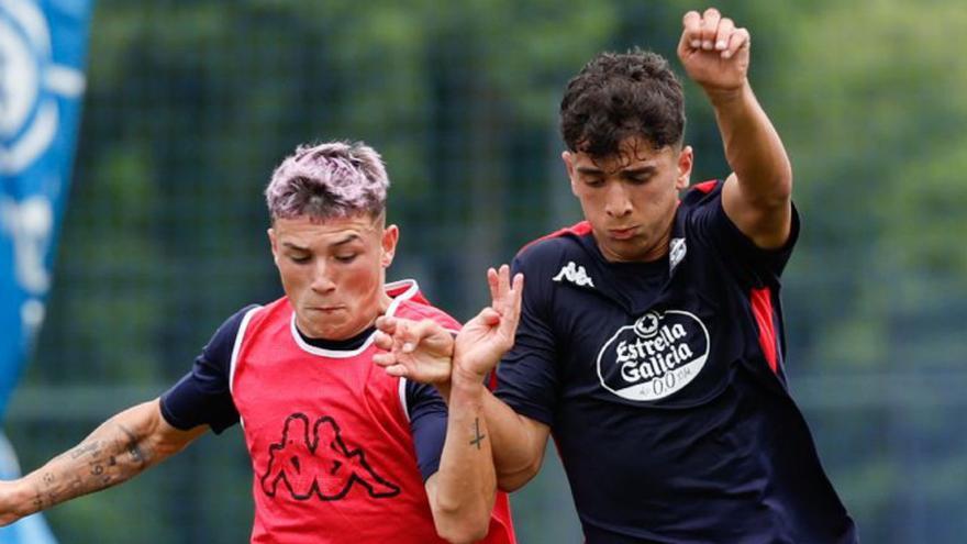 Kevin Sánchez y Samu. | RCD