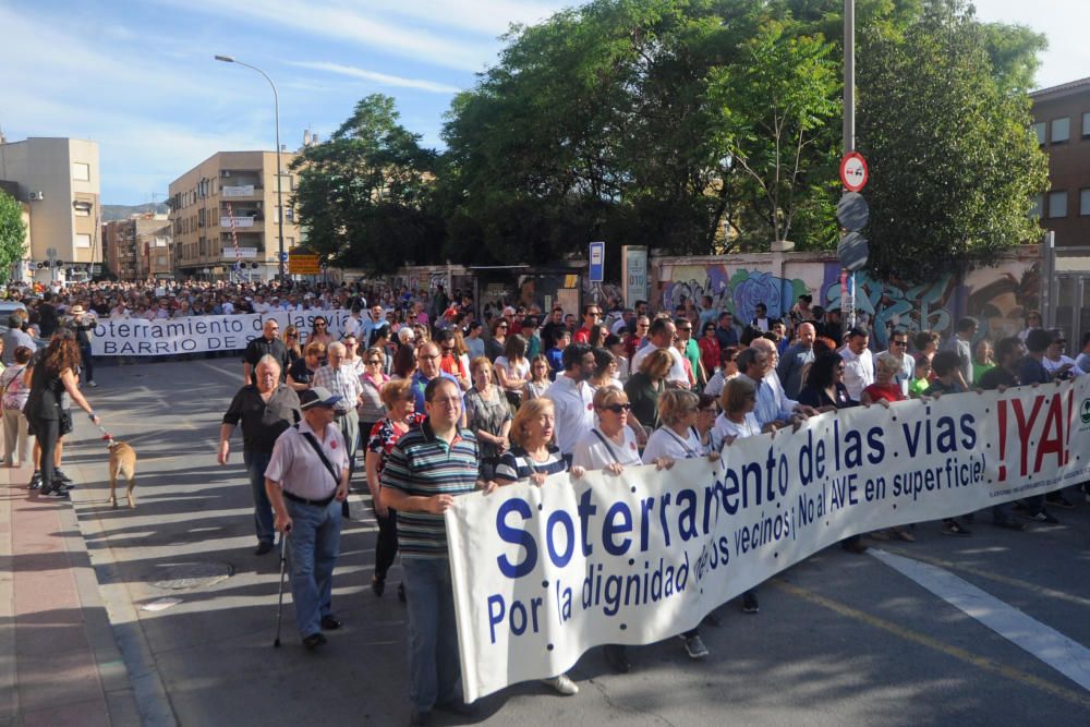 Manifestación por el soterramiento del AVE