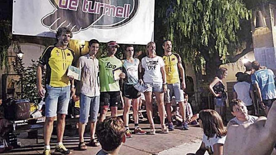 Podio de la carrera de Sant Llorenç.