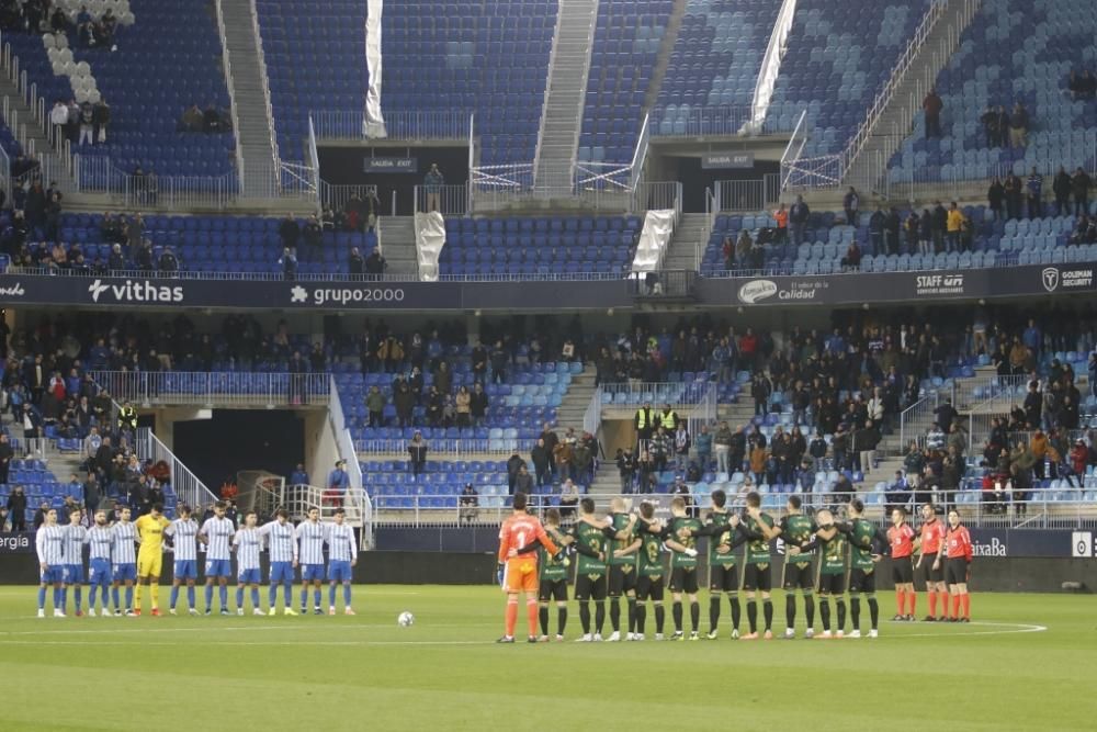 Partido del Málaga CF y la Ponferradina en La Rosaleda.