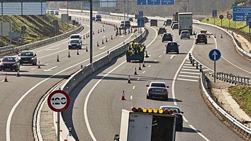 Imatge d&#039;arxiu del desdoblament de l&#039;N-II entre Maçanet i Sils.