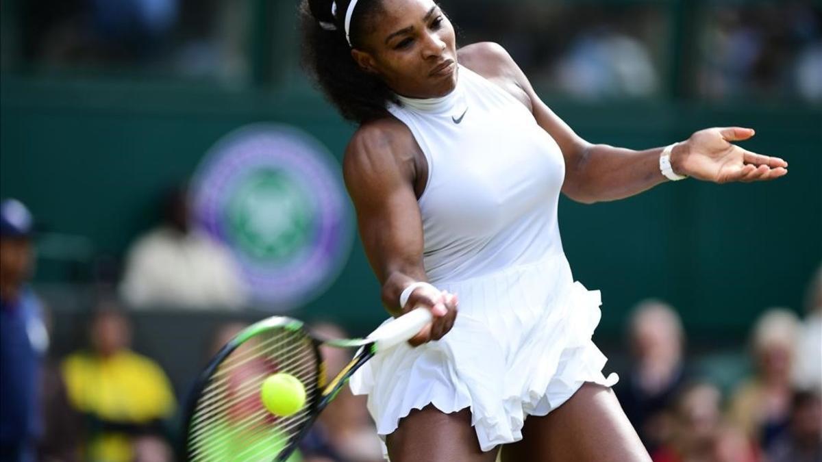 Serena Williams, durante su partido ante Anastasia.