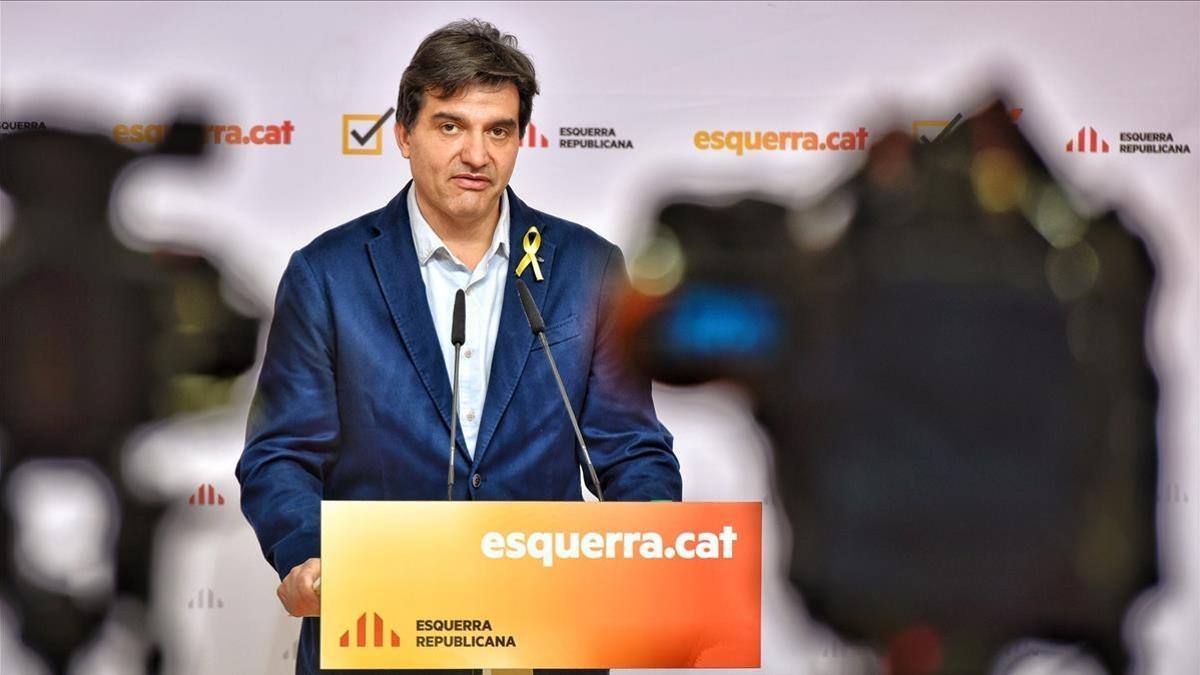 Rueda de prensa de Sergi Sabrià, portavoz de ERC.