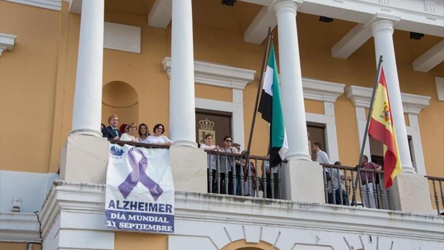 Badajoz con el día del alzheimer