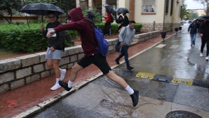 Lluvia en Málaga