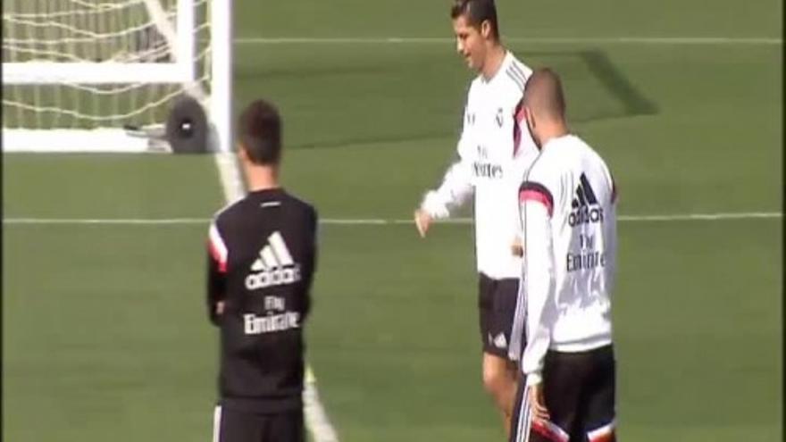 Cristiano entrena con normalidad