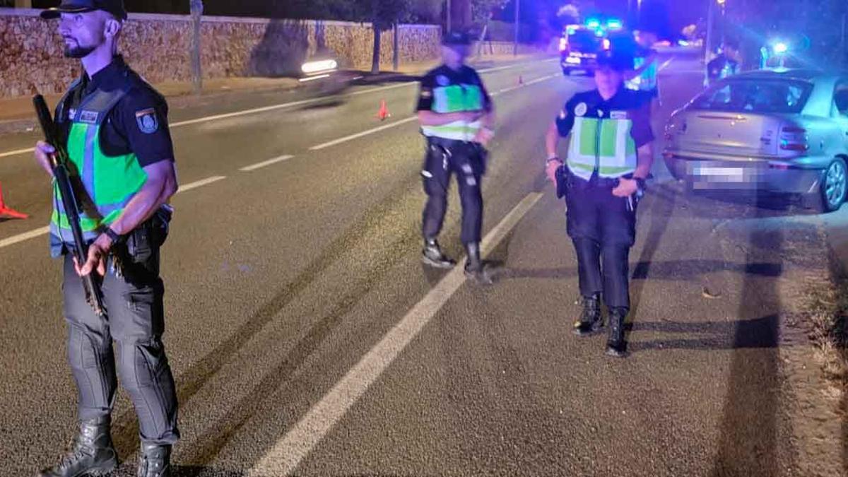 Agentes de la Policía Nacional en Palma.