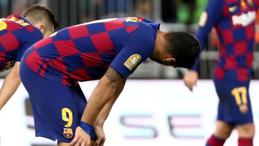 Una imagen de Luis Suárez con el Barcelona.