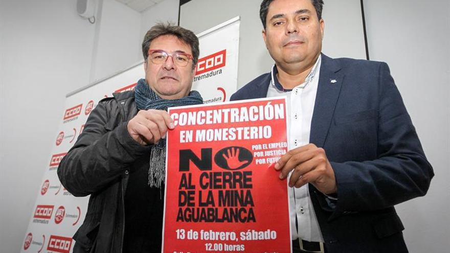 Los sindicatos afirman que la mina de Monesterio no se cierra si el ministro Soria no quiere