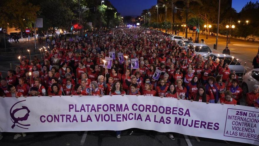 Manifestación por el 25N en Córdoba