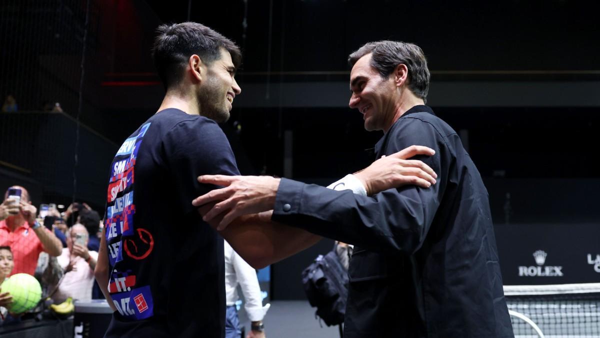 Alcaraz y Federer, en Berlín