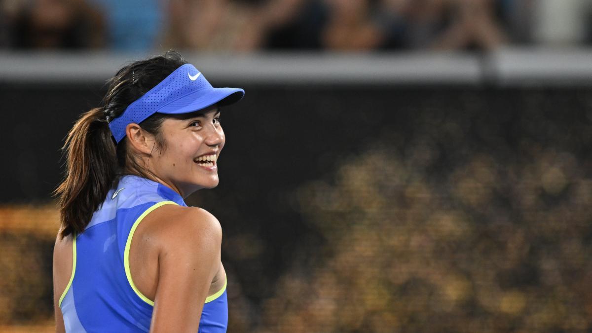 Raducanu en el Open Australia 2026