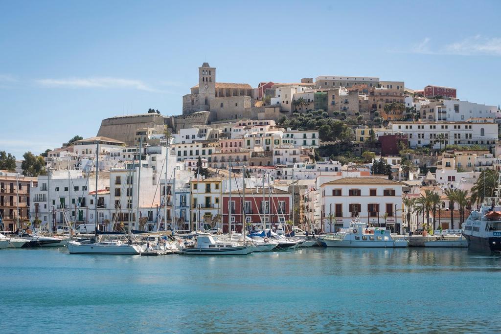 Casco histórico de Dalt Vila y el puerto.