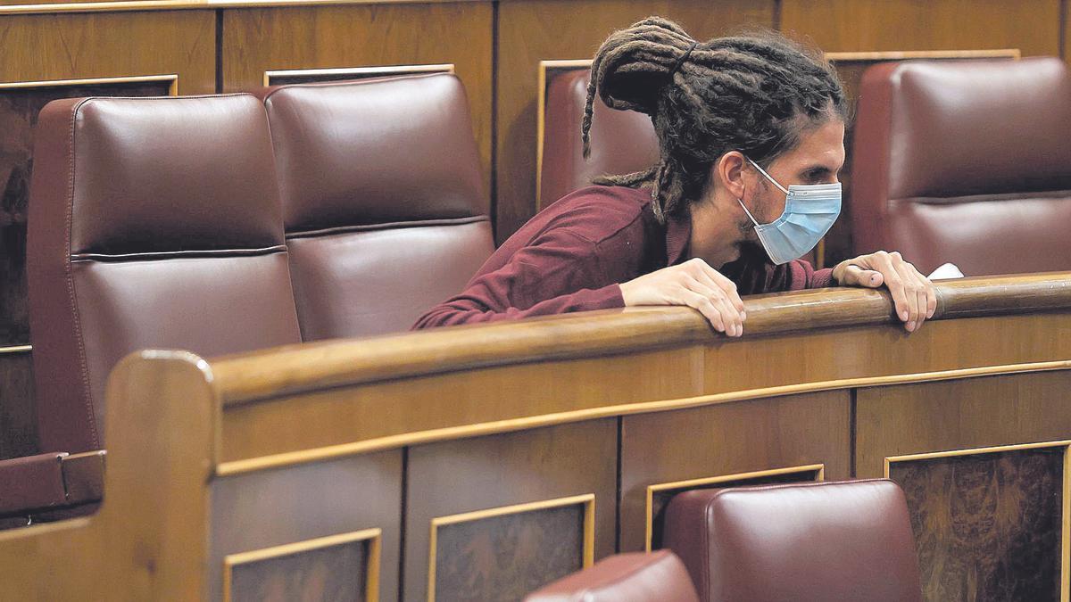Alberto Rodríguez en el Congreso.