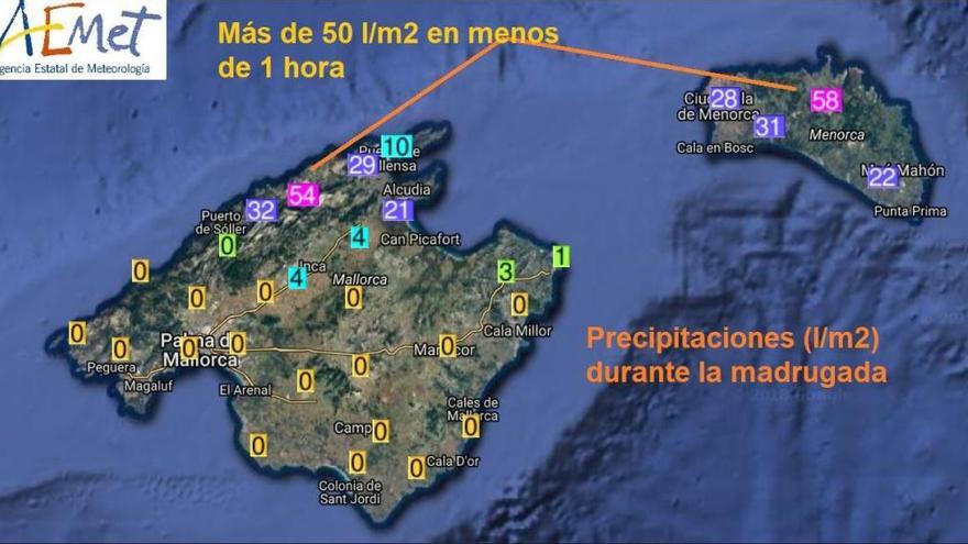 Im Norden der Tramuntana wurde es am Freitagmorgen (10.8.) nass.