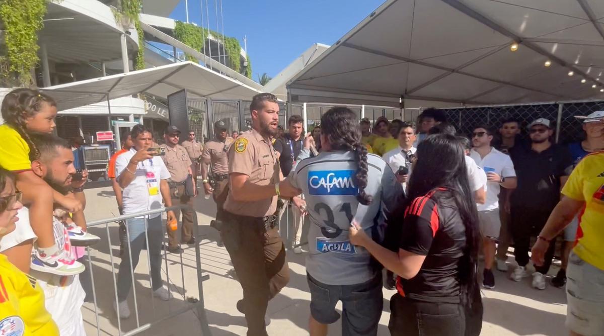 Los incidentes en el estadio de la final de la Copa América