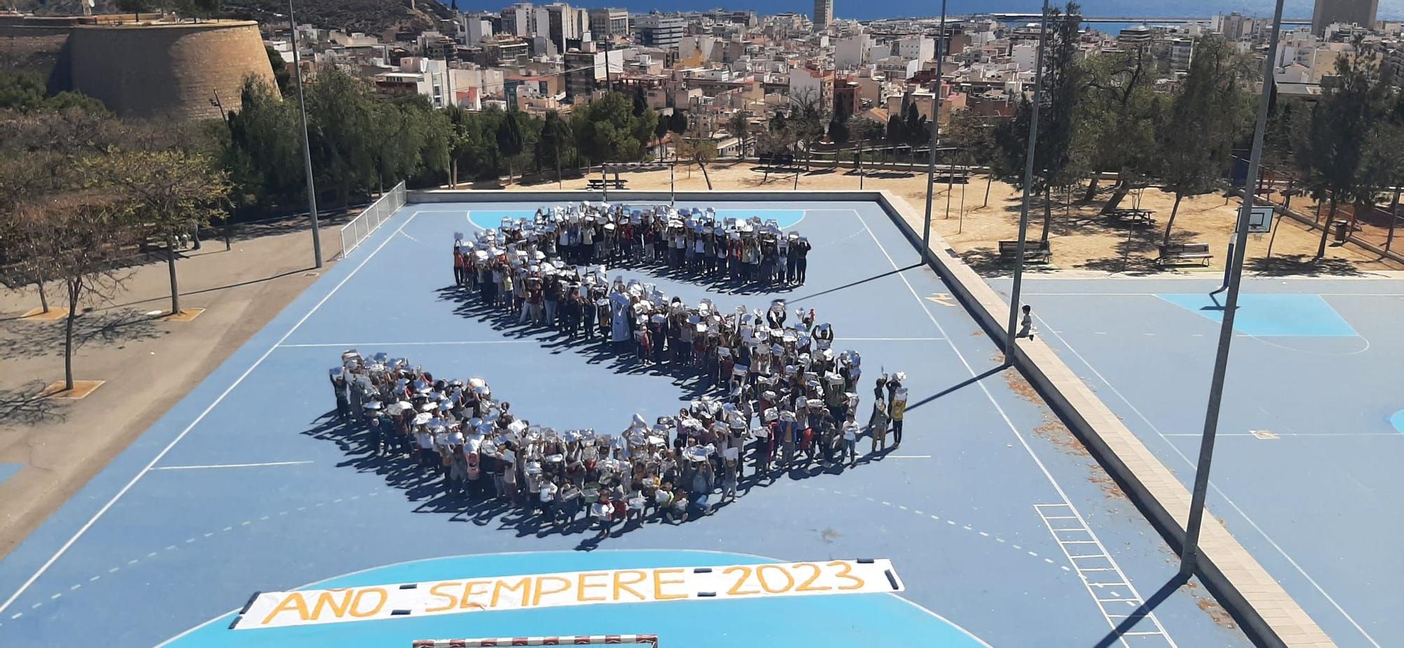 Homenaje a Sempere en el colegio La Aneja de Alicante