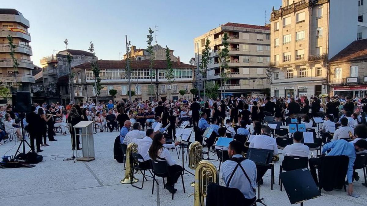 Acto de homenaje a Xosé Represas, ayer.  | // D. P.