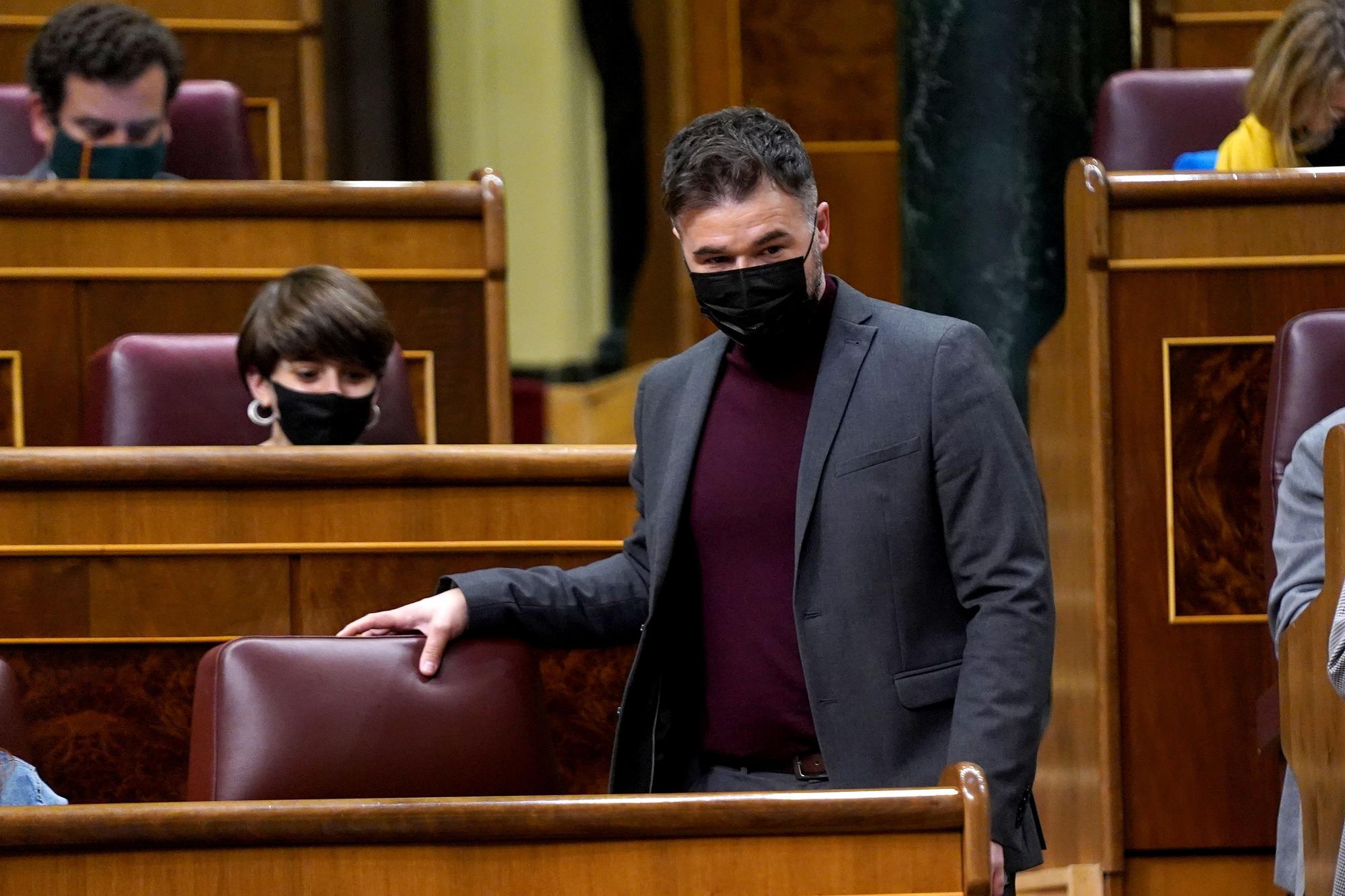 El portavoz de ERC en el Congreso, Gabriel Rufián.