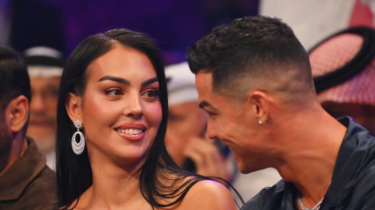 Georgina Rodríguez y Cristiano Ronaldo.