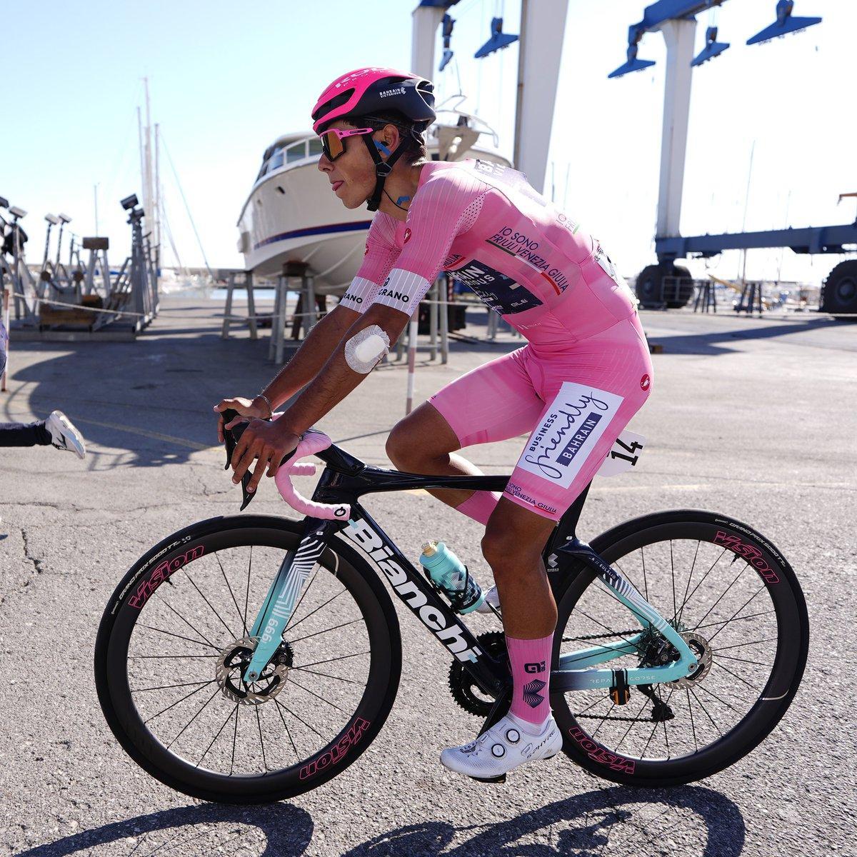 Afonso Eulálio, líder del Giro.