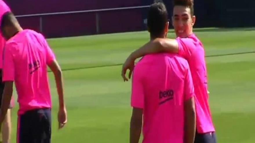 El Barça entrena con la mente en el Levante