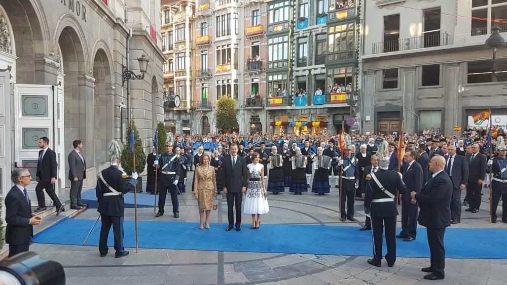 Alfombra azul de los premios "Princesa de Asturias" 2017