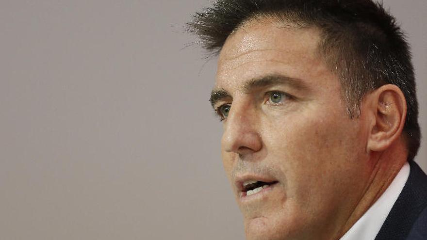 Eduardo Berizzo, durante su presentación como nuevo técnico del Sevilla.