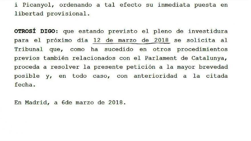 Los recursos de Sànchez al TC y al Supremo desvelan que el pleno de investidura será el 12 de marzo