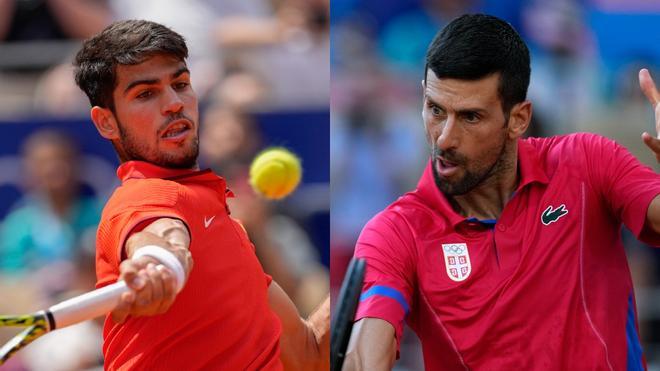 Djokovic y Alcaraz, rivales en la final olímpica